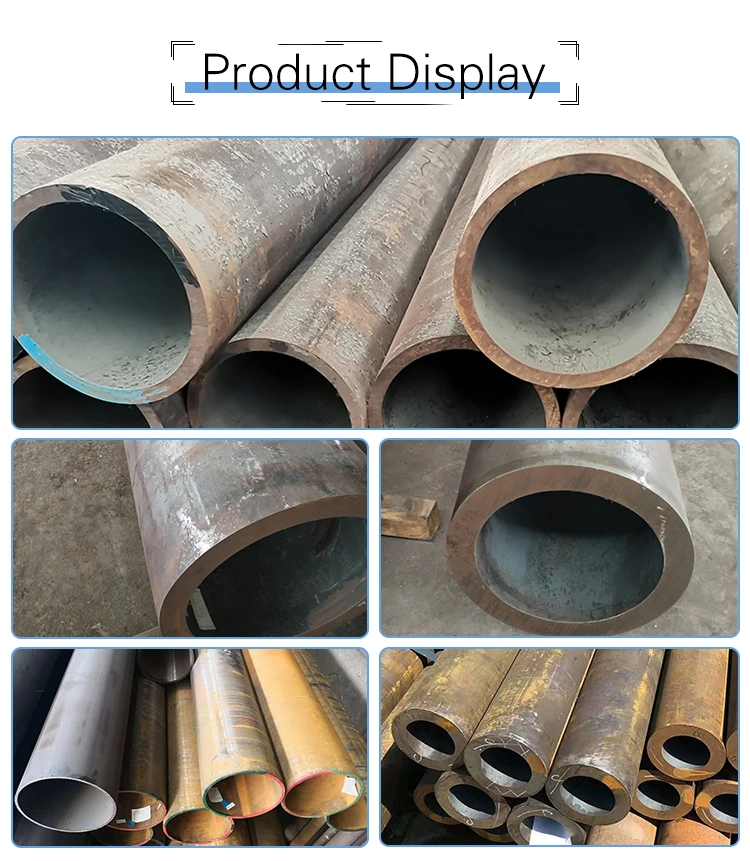 Excellent Quality Hot Rolled 6m Q195, Q235, Q345, Q195, Q215 ERW Metal Steel Round Tube Black Carbon Steel Pipe